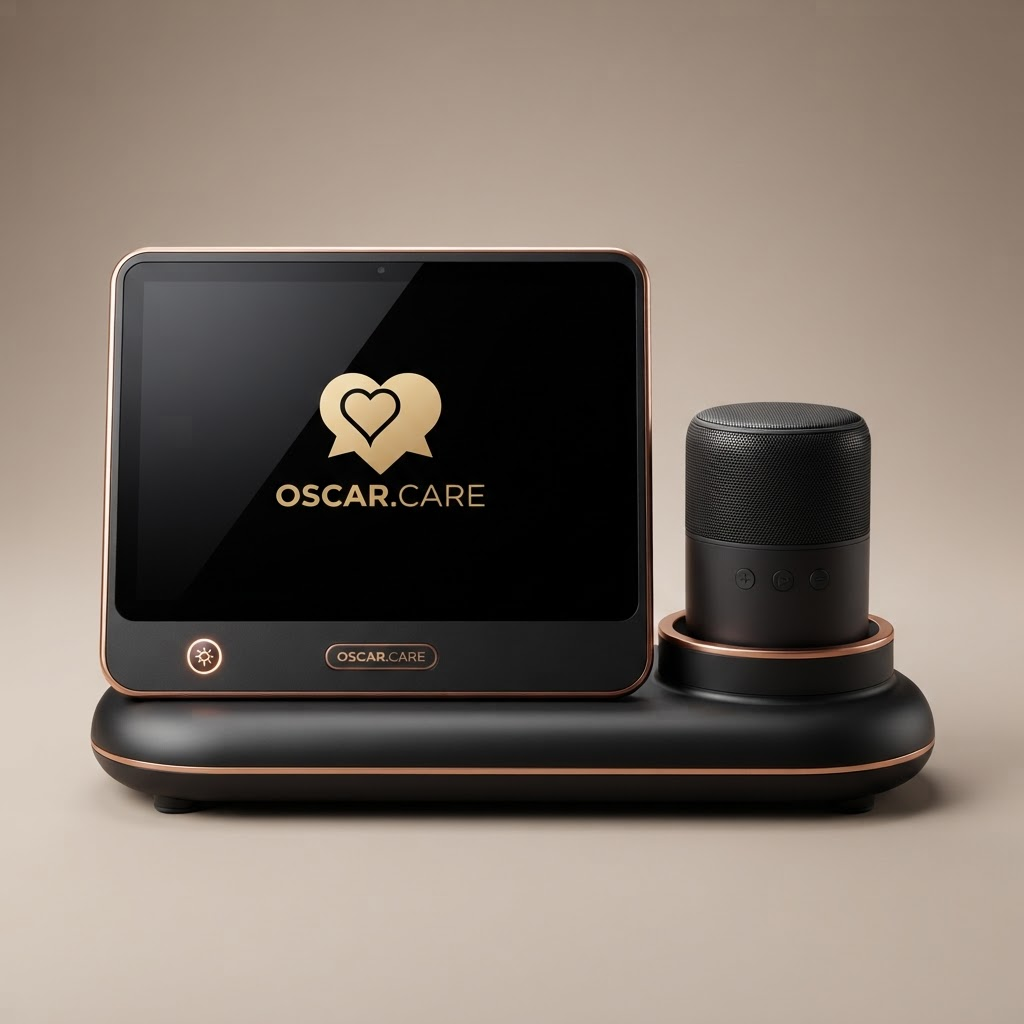 Oscar XL with the large 10.2-inch display, seen from the front.